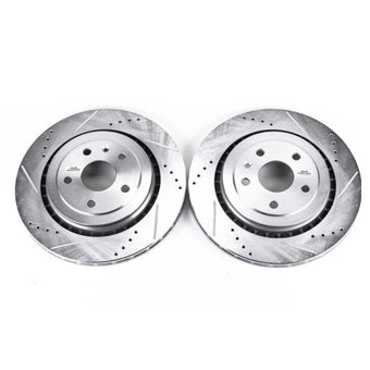 compare product Power Stop 16-18 Cadillac ATS Rear Evolution Drilled & Slotted Rotors - Pair