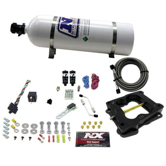 compare product Nitrous Express Q-Jet/Holley Spread Bore Hitman Plus Nitrous Kit (50-200HP) w/15lb Bottle