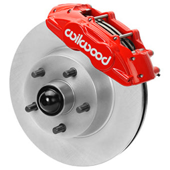 compare product Wilwood 65-67 Ford Mustang D11 11.29 in. Vtd. Brake Kit w/ Flex Lines (Red)