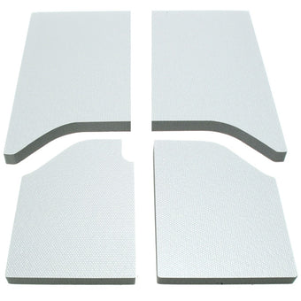 compare product DEI 11-18 Jeep Wrangler JK 2-Door Boom Mat Headliner - 4 Piece - White