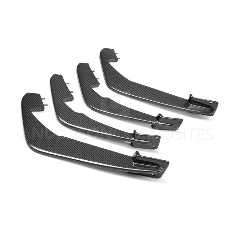 Anderson Composites 20 - 21 Chevrolet Corvette C8 Stingray Carbon Fiber Rear Diffuser Fins (Set of 4) - My Store