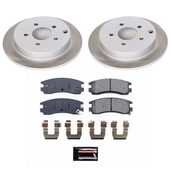 compare product Power Stop 02-04 Pontiac Montana Rear Semi-Coated Rotor Kit