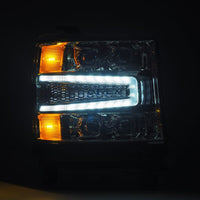 AlphaRex 16 - 18 Chevy 1500HD NOVA - Series LED Proj Headlights Chrm w/Actv Lgt/SeqSig & DRL(Req 810023) - My Store