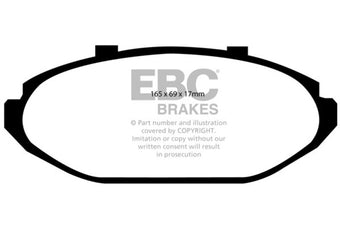 compare product EBC 98-02 Ford Crown Victoria 4.6 (Phenolic Pistons) Ultimax2 Front Brake Pads