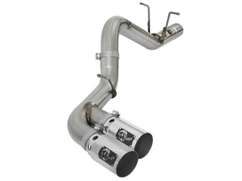 compare product aFe Victory Series 4in 409-SS DPF-Back Exhaust w/ Dual Polished Tips 2017 GM Duramax V8-6.6L(td) L5P