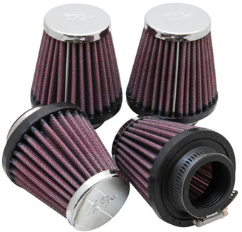 compare product K&N Universal Oval Chrome Filter 1 9/16 in. Flange 3 in. Base 2 inch Top 3 in. Height (4 Per Box)