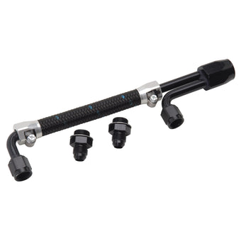 compare product Edelbrock Dual Quad Fuel Line Kit In Clr/Blk Finish