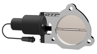 compare product QTP 3.5in Bolt-On QTEC Electric Cutout Valve - Single