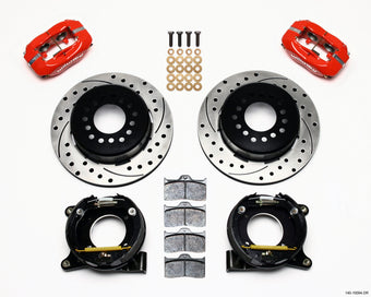 compare product Wilwood Forged Dynalite P/S Park Brake Kit Drilled Red Chevy C-10 2.42 Offset 5-lug