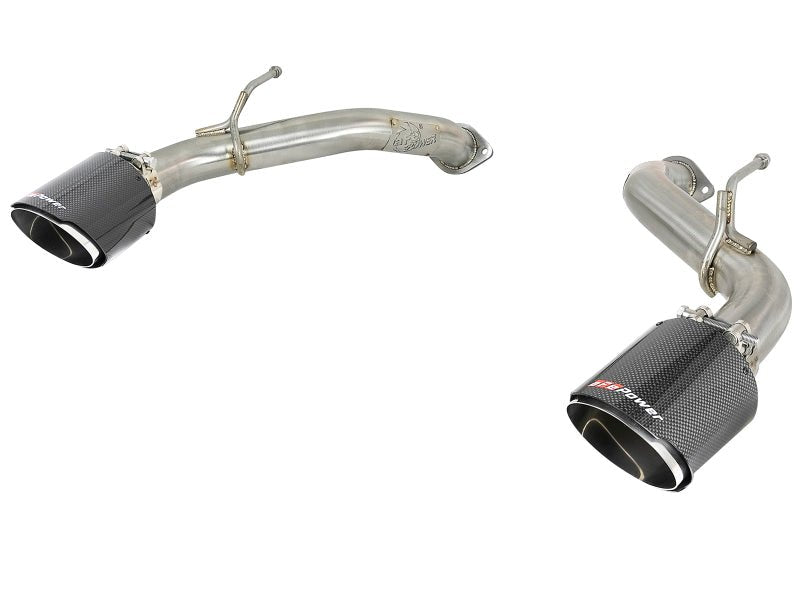 aFe Takeda 2.5in 304 SS Axle - Back Exhaust w/ Carbon Fiber Tips 16 - 19 Infiniti Q50 V6 - 3.0L (tt) - My Store
