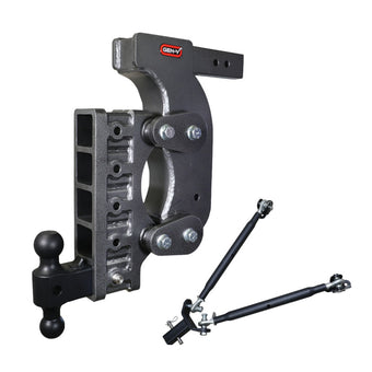 compare product Gen-Y The Boss Torsion-Flex 2.5in Receiver 18in Drop Hitch w/GH-061 Dual-Ball/Stabilizer Kit