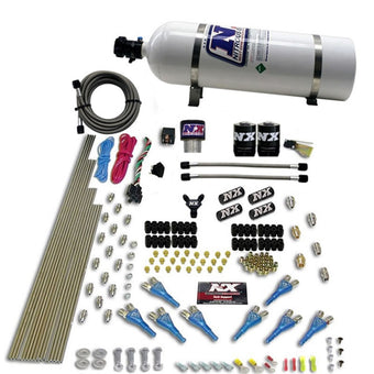 compare product Nitrous Express Pro-Shk/Gas (200-600HP) 2 Fuel 1 Supershark Solenoid Nitrous Kit w/15lb Bottle