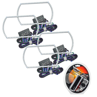 compare product Oracle Chevrolet Silverado 07-13 Halo Kit Square Style - ColorSHIFT