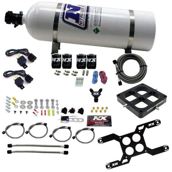 compare product Nitrous Express Dominator Dual Stage Billet Crossbar Nitrous Kit (50-300 & 100-500HP) w/15lb Bottle