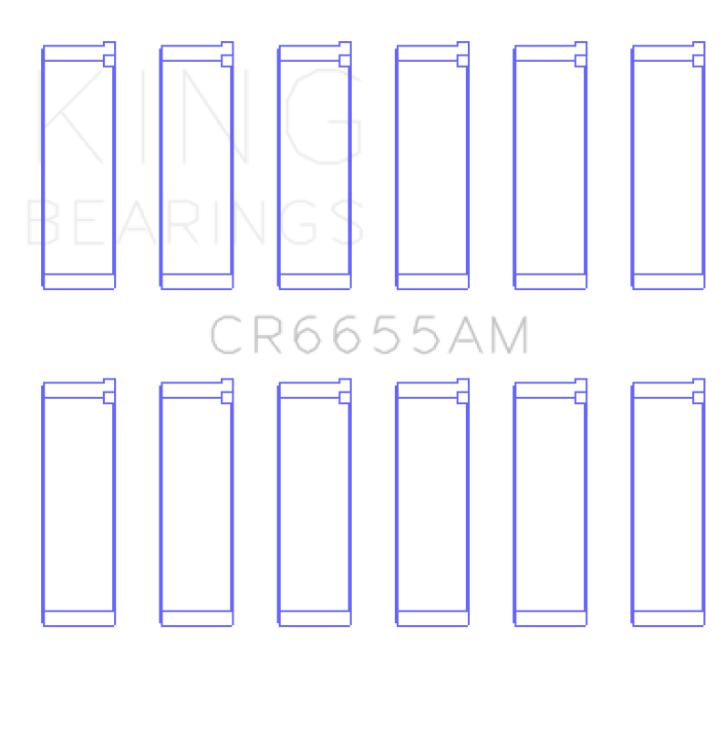 King Engine Bearings Mazda Je39 (Size +0.25mm) Connecting Rod Bearing Set - My Store