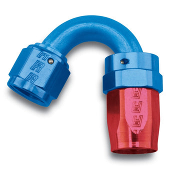 compare product Russell Performance -6 AN Red/Blue 150 Degree Full Flow Swivel Hose End (With 9/16in Radius)