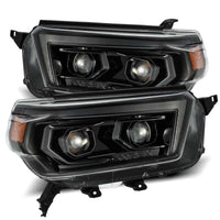 AlphaRex 10 - 13 Toyota 4Runner PRO - Series Proj Headlights Plank Style Alpha Blk w/Seq Signal/DRL - My Store