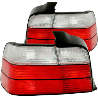compare product ANZO 1992-1998 BMW 3 Series E36 Sedan Taillights Red/Clear