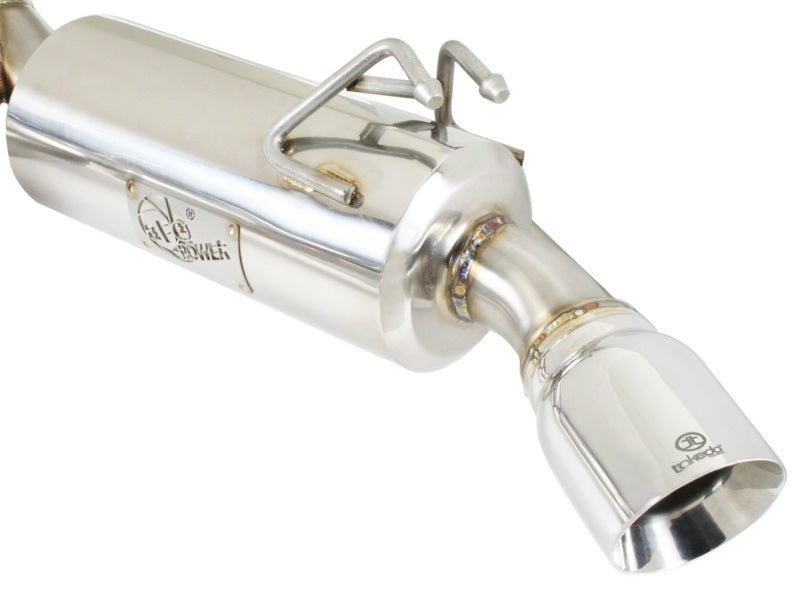 aFe Takeda Exhaust 304SS Dual Cat - Back w/ Polished Tips 08 - 13 Mitsubishi Lancer Evo X L4 2.0L Turbo - My Store