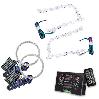 compare product Oracle 11-19 Chrysler 300C DRL Upgrade w/ Halo Kit - ColorSHIFT w/ 2.0 Controller