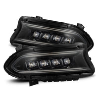 AlphaRex 15 - 23 Dodge Charger NOVA LED Proj Headlights Alpha - Blk w/Actv Light & Seq.Sig / SB DRL - My Store