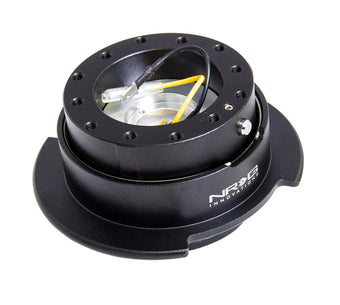 compare product NRG Quick Release Kit Gen 2.5 - Black / Black Ring w/Finger Grooves