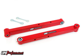 compare product UMI Performance 78-96 GM B-Body Boxed Lower Control Arms- Poly/Roto-Joint