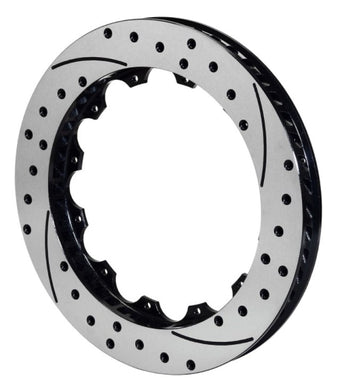 compare product Wilwood Rotor-SV-SRP 72 Iron-LH-Drill-BLK 14.25 x 1.10 - 12 on 8.75in