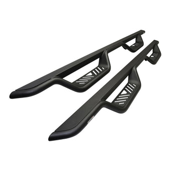 compare product Westin 14-18 Chevrolet Silverado/GMC Sierra Crew Cab Outlaw Nerf Step Bars (Excl. Diesel) -Text. Blk