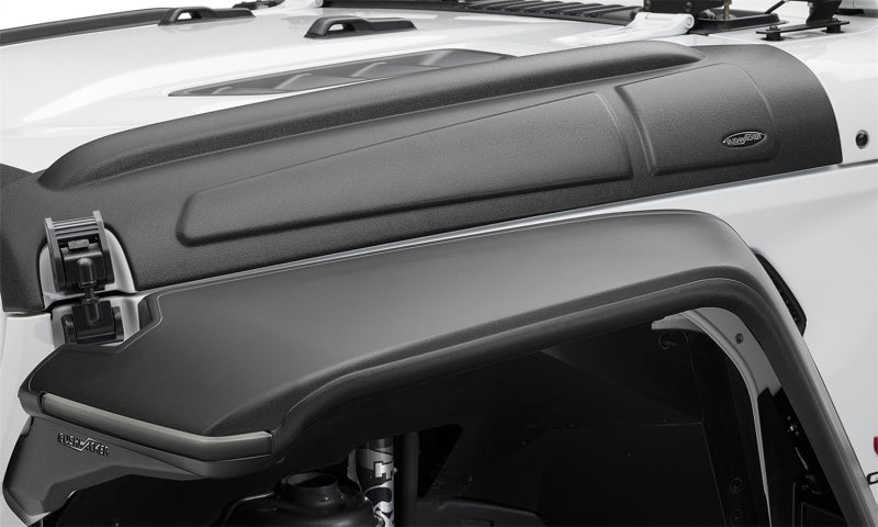 Bushwacker 18 - 22 Jeep Wrangler 2/4dr / 20 - 22 Jeep Gladiator Trail Armor Hood Armor (3pc) - Tex. Blk - My Store