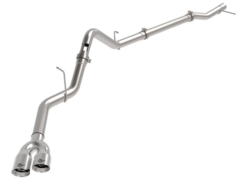 aFe Rebel XD Series 3 IN 304 Stainless Steel DPF - Back Exhaust w/Dual Polished Tips - My Store
