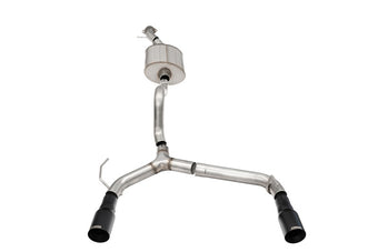 compare product Corsa 21-25 Ford Bronco 2.7L 2-Door 2.75in Cat-Back Dual Rear Exhaust w/ 4in Straight-Cut Black Tips