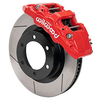 compare product Wilwood 21-24 Ford Bronco Aerolite 6R Kit 6 x 5.50in Hub - 13.38in Slotted Rotor - Red