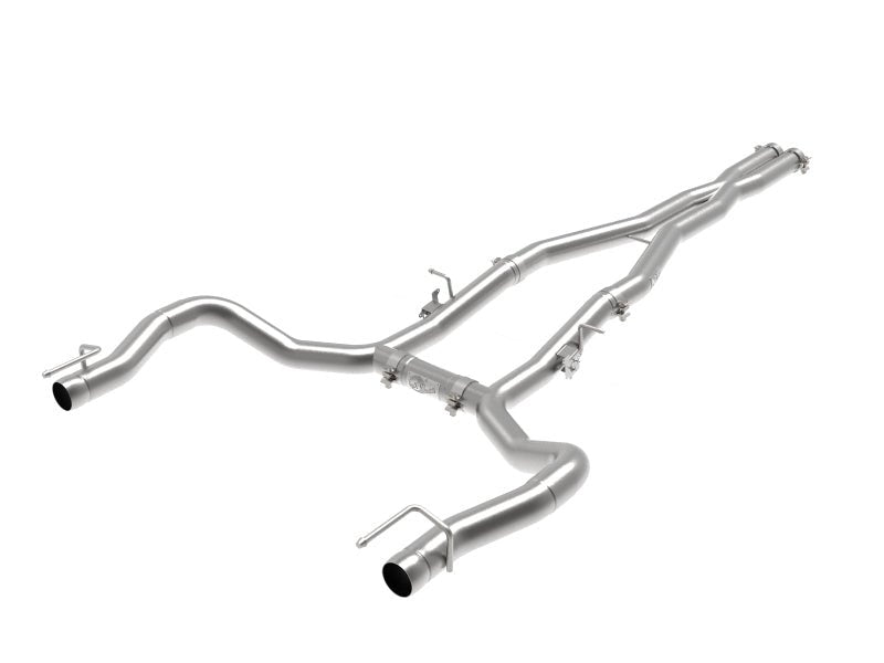 aFe MACH Force - Xp 3in 304 SS Cat - Back Exhaust 15 - 20 Dodge Charger Hellcat V8 - 6.2L/6.4L w/o Muffler - My Store
