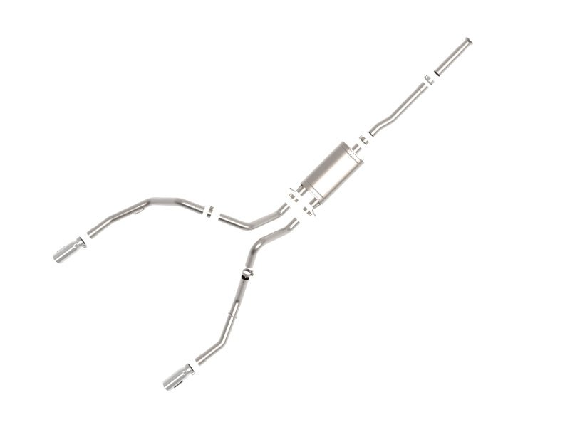 aFe Apollo GT Series Cat - Back Exhaust GM Trucks 09 - 18 V6 - 4.3L/V8 - 4.8/5.3L - Dual Rear Exit Polish Tips - My Store