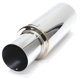 compare product BLOX Racing 63.5mm N1 304 SS Universal Exhaust Muffler w/ Straight Tip