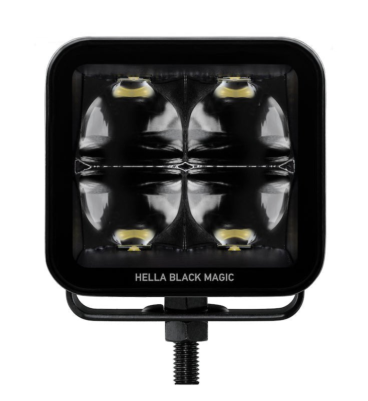 Hella Universal Black Magic 3.2in L.E.D. Cube Kit - Spot Beam - My Store