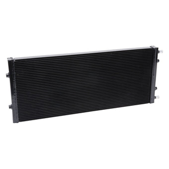compare product Edelbrock Heat Exchanger Dual Pass Single Row 55 000 Btu/Hr 34In W X 14In H X 2 25In D Black