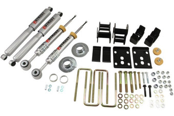 compare product Belltech Lowering Kit 09-13 Ford F150 Ext Cab/Quad Cab Short Bed 2WD 2in or 3in F/4in Rear w/ Shocks