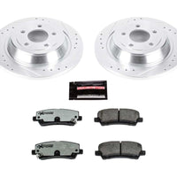 Power Stop 15 - 19 Ford Mustang Rear Z26 Street Warrior Brake Kit - My Store