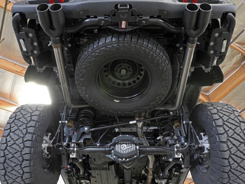 aFe Vulcan Series 3in 304SS DPF - Back 21 Jeep Gladiator V6 - 3.0L (td) Dual Black Tip - My Store