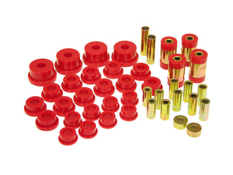 compare product Prothane 95-99 Mitsubishi Eclipse Rear Upper/Lower Control Arm Bushings - Red