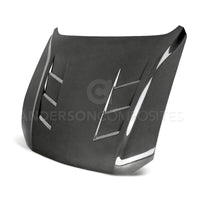 Anderson Composites 2018 Ford Mustang GT Type - SA Style Heat Extractor Double Sided Carbon Fiber Hood - My Store