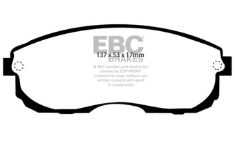 compare product EBC 99-01 Infiniti G20 2.0 Ultimax2 Front Brake Pads