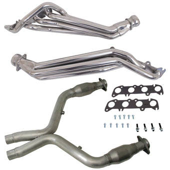 compare product BBK 11-14 Ford Mustang GT 1-3/4 Long Tube Headers w/High Flow Catted Mid Pipe (Silver Ceramic)