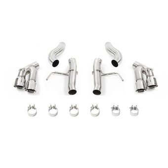 compare product Mishimoto 2016+ Chevrolet Camaro 2.0T Quad-Tip Race Axle-Back Exhaust w/ Polished Tips