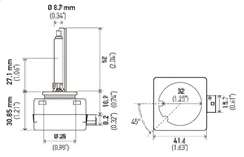 Hella Xenon D1S Bulb PK32d - 2 85V 35W 5000k - My Store