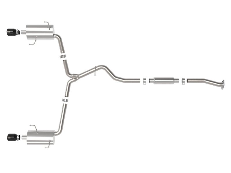 aFe Subaru Forester XT 14 - 18 H4 - 2.5L (t) Takeda 2 - 1/2in to 2 - 1/4in 304 SS Cat - Back - Black Tip - My Store