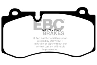 compare product EBC 07-08 Mercedes-Benz CL550 5.5 Yellowstuff Front Brake Pads