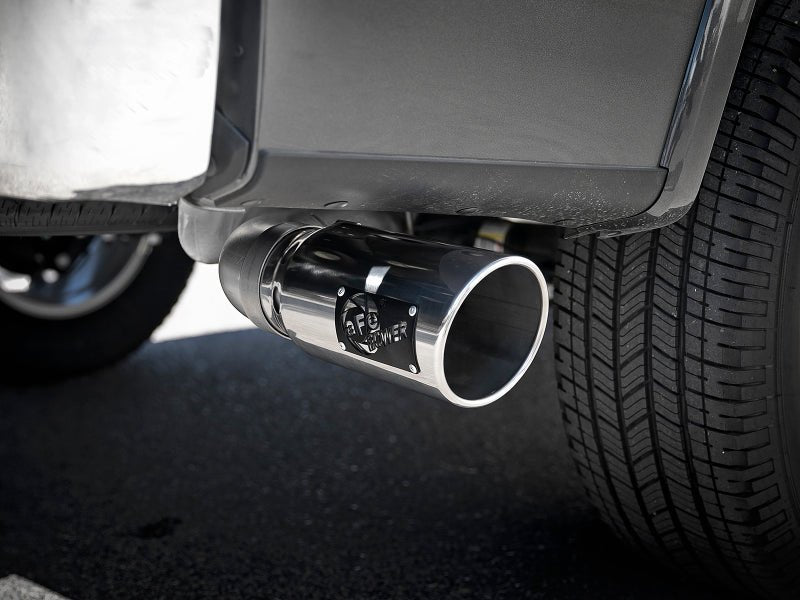 aFe Atlas 4in Aluminized Steel DPF - Back Exh 18 - 19 Ford F - 150 V6 - 3.0L (td) w/ Polished Tip - My Store